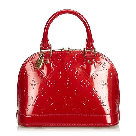 borsa rossa louis vuitton|louis vuitton alma bb monogram.